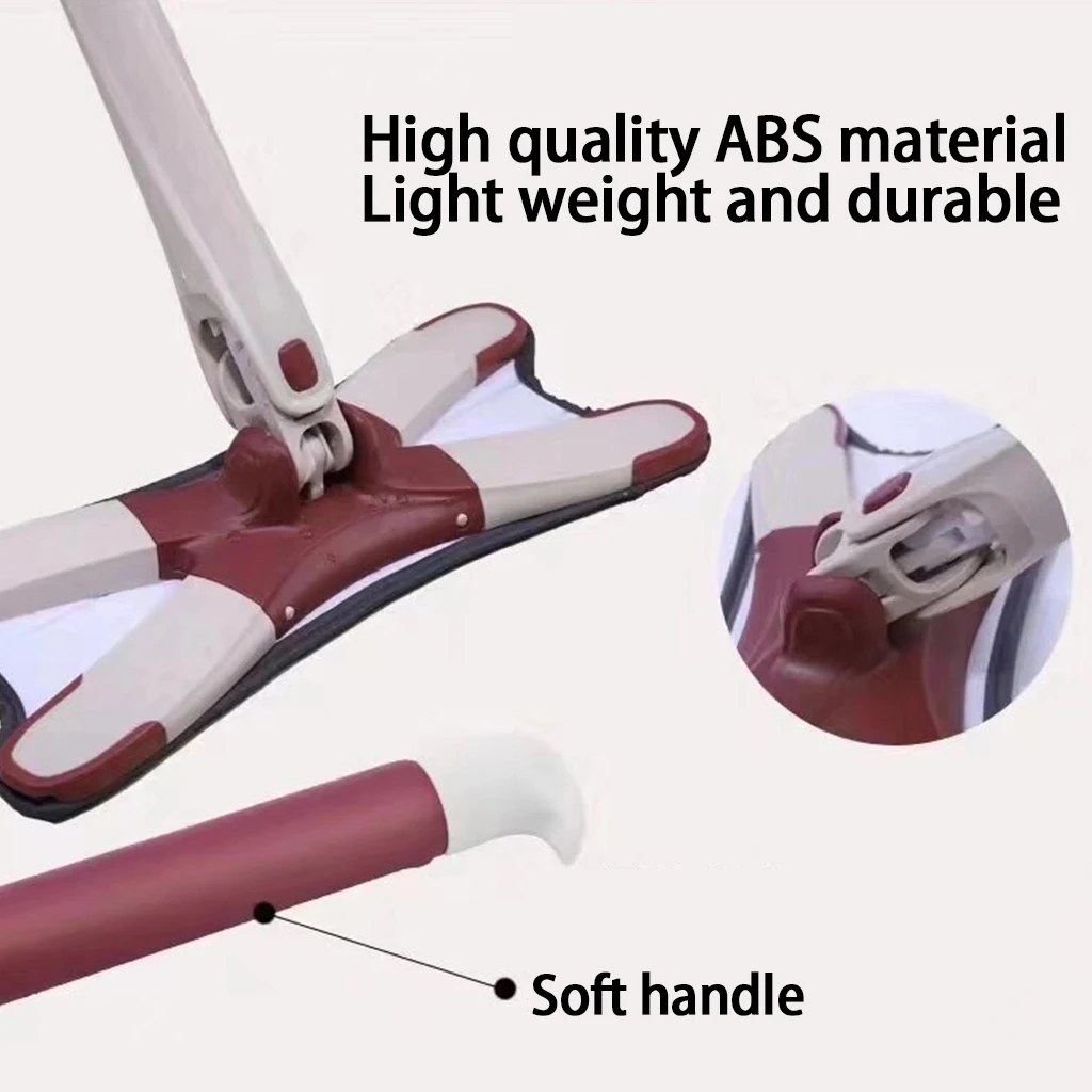 Швабра для мытья пола X Type из микрофибры с 3 шт. тканевой швабры сменная без рук