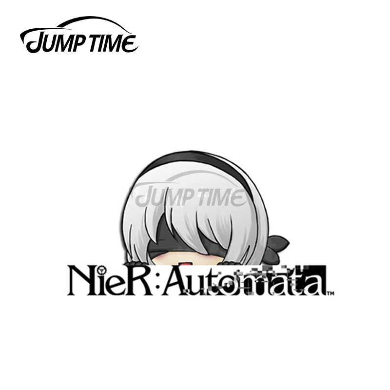 Прыгать время 13x4 3 см для НИР автоматов Chibi 2B Peeker Стикеры аниме творческих
