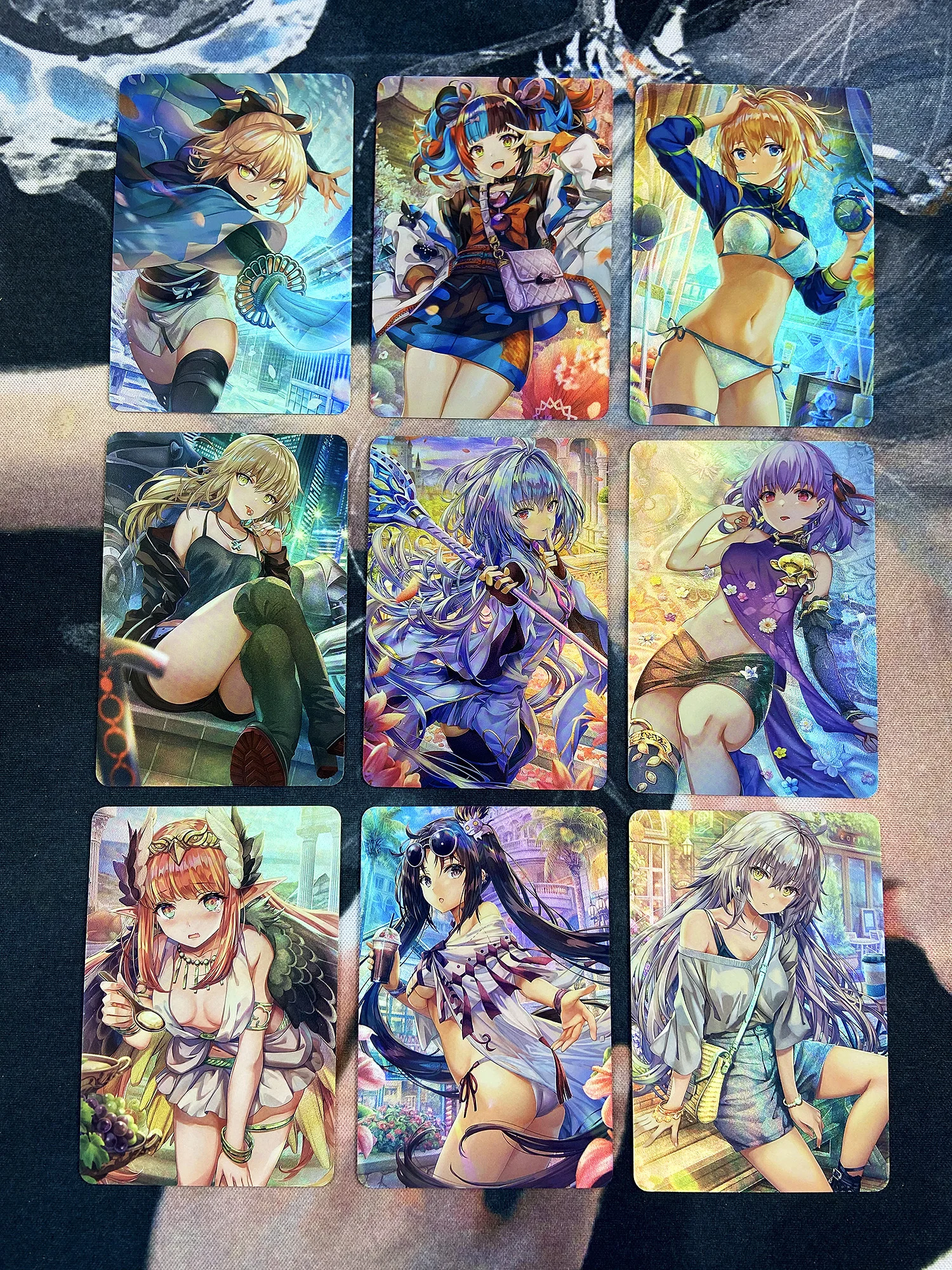 

9pcs/set ACG Exquisite Girl Fate Fgo Fate/grand Order Refraction No.2 Sexy Girls Hobby Collectibles Game Anime Collection Cards