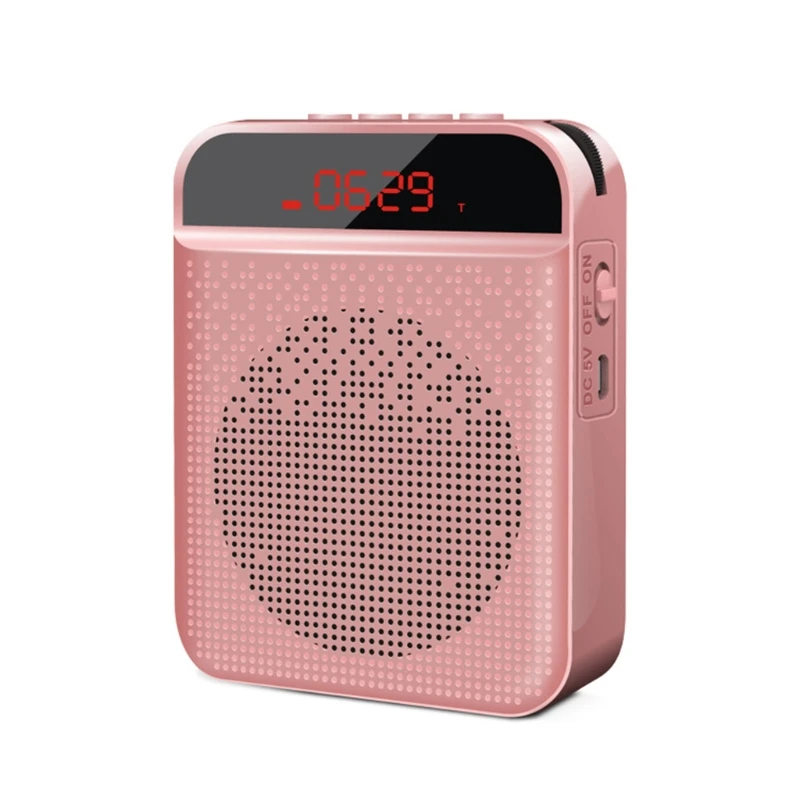 

Portable Rechargeable Mini Voice Amplifier with Microphone Headset and Waistband for Singing Training Presentation