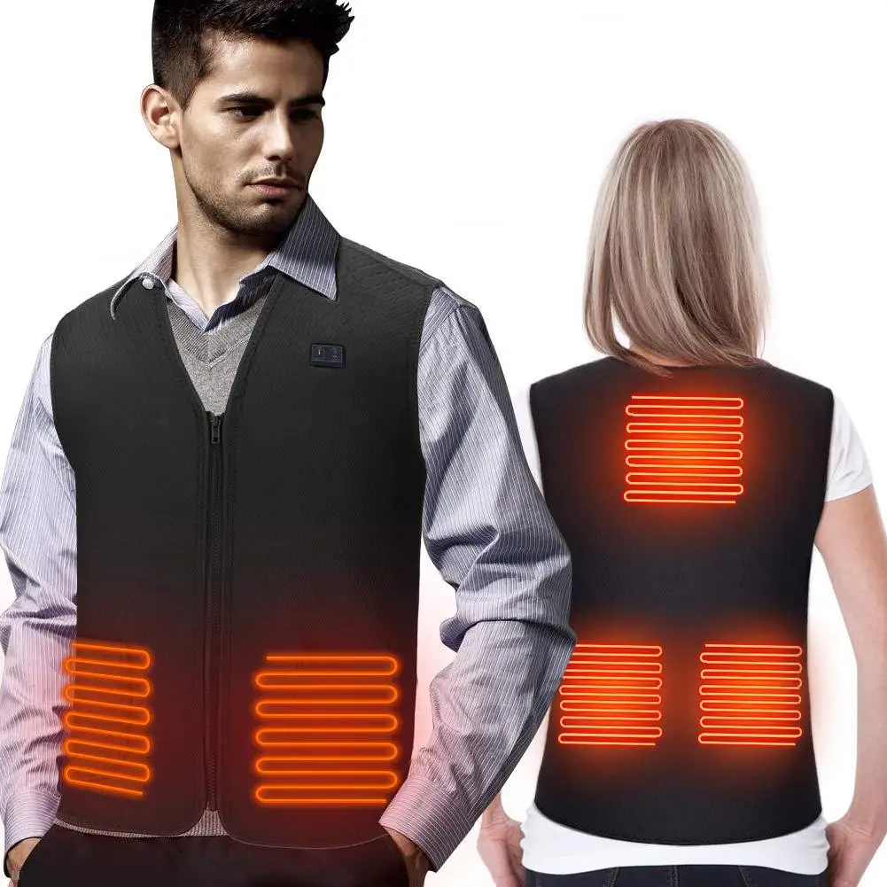 

Electric Heating Vest Electric Heated Jackets Men Women Sportswear Heated Coat Women Outdoor Flexible Thermal Winter Warm Jacket