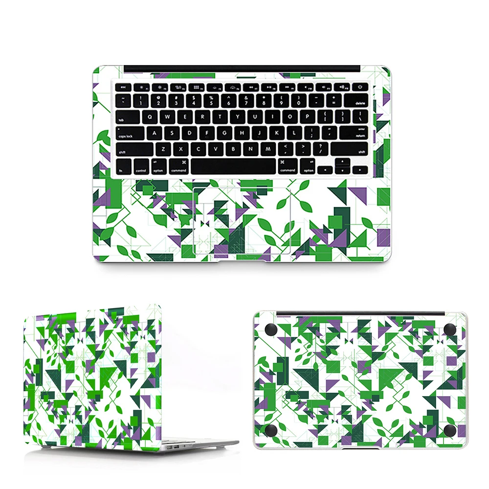 КРЗ 3 в 1 виде геометрических фигур кожа Винил Ноутбук стикеры защитный кожаный