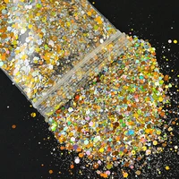 50gbag1 78oz nail art glitter mixed hexagon sequins decorations flakes colorful supplies symphony color laser sequins ta023