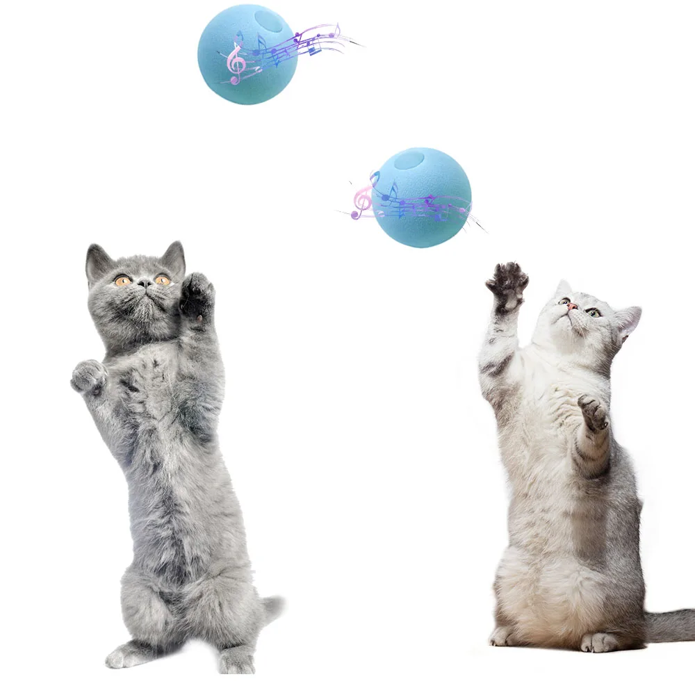 

Smart Cat Toys Interactive Ball Catnip Cat Training Toy Pet Playing Ball Pet Squeaky Supplies Products Toy for Cats Kitten Kitty