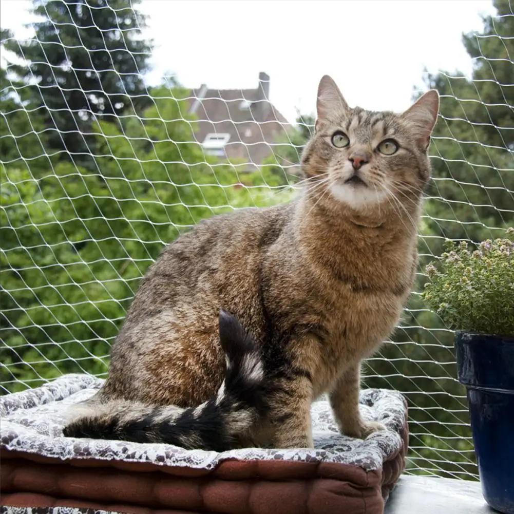 

Pet Protection Net Cat Protective Plastic Sturdy Safe Wire Cover For Prevents Cats From Escaping Or Falling From Balcony