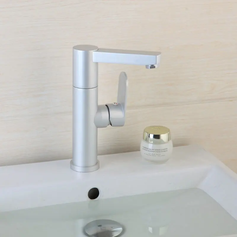 Basin Faucet 6 Monite смеситель для ванной комнаты 7 вариантов ручная роспись пространство Алюминиевые Металлические материалы 1 ручка горячий и холодный смеситель, кран - Цвет: Basin Faucet 6