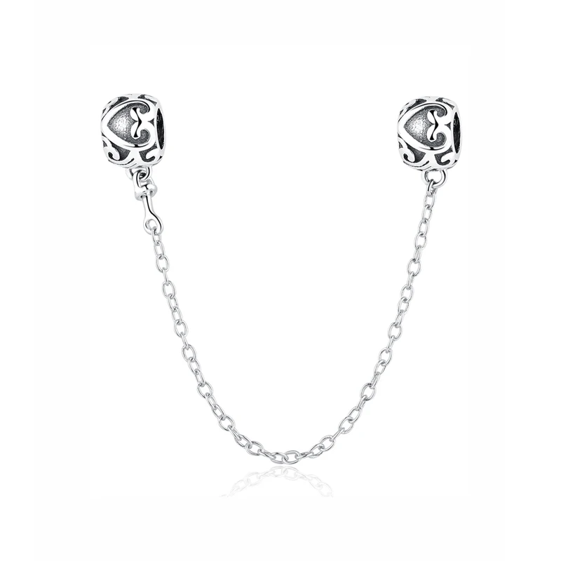 Enchanted Heart Бусины из стерлингового серебра 925 очарование безопасносные браслеты амулеты кристаллы бусины, соответственные Пандоре обаятельные Браслеты Для женщин моды, сделай сам, ювелирное изделие - Цвет: Enchanted Heart