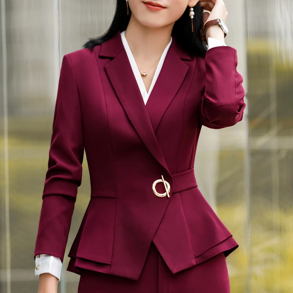 Vestido de escritório coreano 2 peças terno e saia primavera элегантные длинная рубашка плиссированные