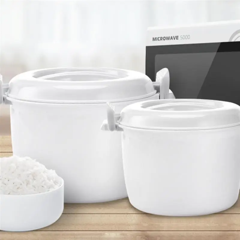 Microwave Rice Cooker Multifunction Insulated Lunch Box Container Cookware For Oven | Дом и сад