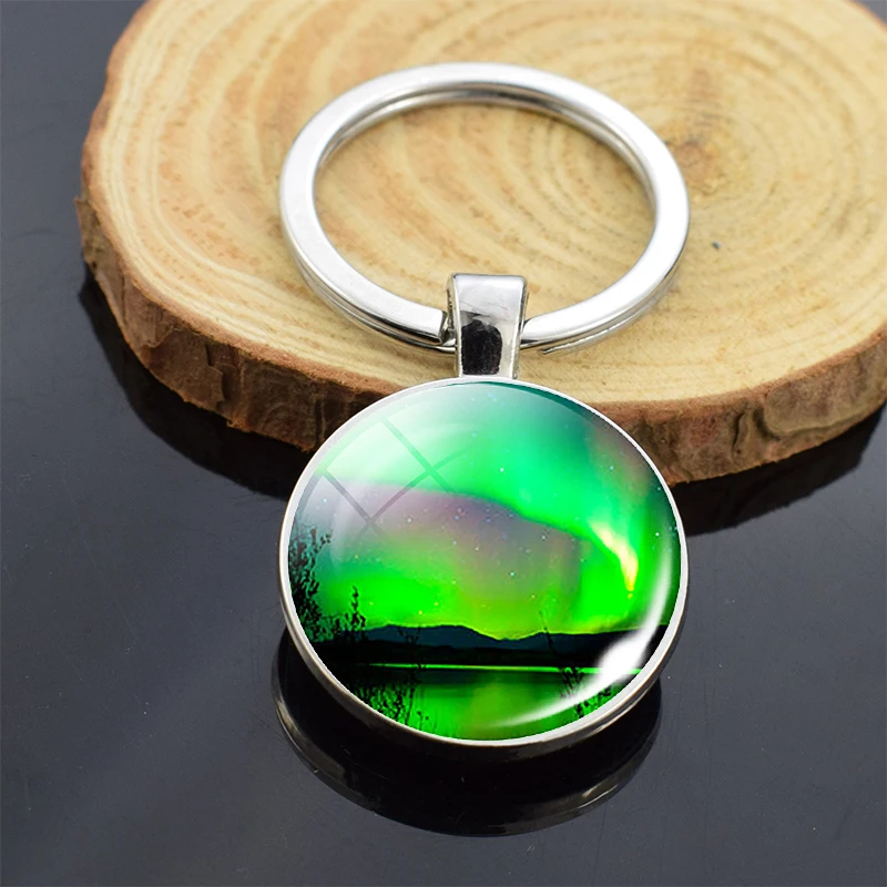 Подвеска для ключей с северным светильник двусторонний брелок подвеска С