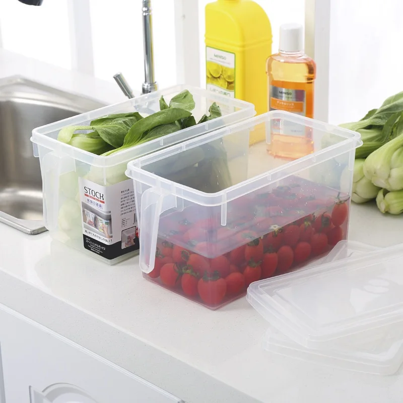 Контейнер для хранения с крышкой и ручкой герметичный ящик продуктов свежих на