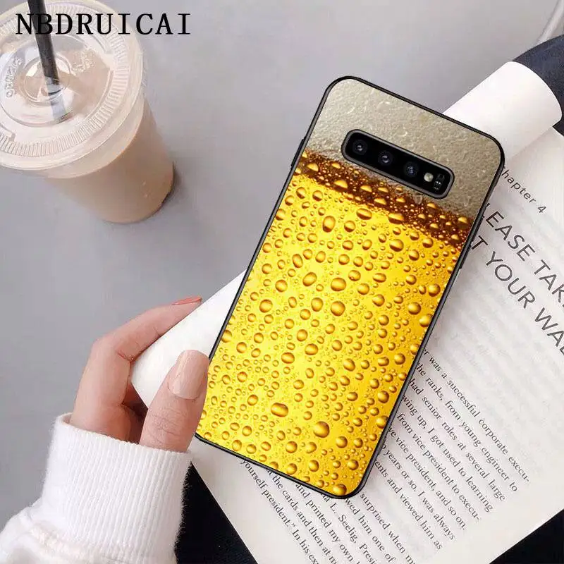 NBDRUICAI Funny Food Dessert Chocolate Beer Phone Case Cover for Samsung S9 plus S5 S6 edge S7 S8 S10 E | Мобильные телефоны и