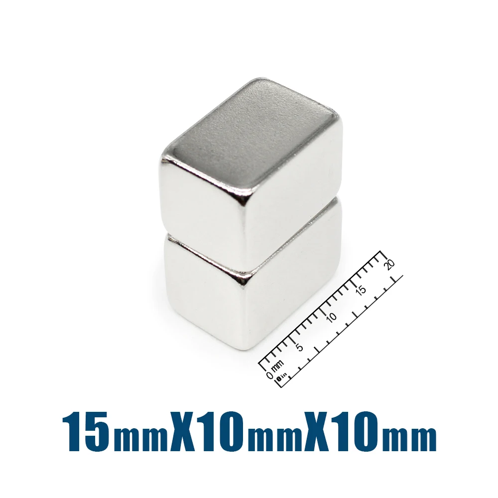 

2/5/10/20/50PCS 15x10x10 Block Rare Earth Magnet 15X10 Rectangular Neodymium Magnet 15x10x10mm Permanent NdFeB Magnets 15*10*10