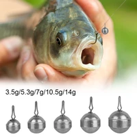 1pc spherical water drop tungsten sinkers 35g 14g fishing weights sinkers for bass fishing tackle accessories