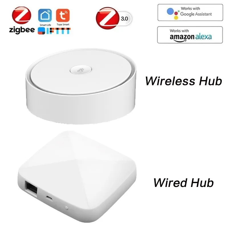 

Умный шлюз Aubess Tuya ZigBee, хаб с поддержкой Bluetooth, мост для умного дома, приложение Smart Life, беспроводной/проводной пульт дистанционного управлени...