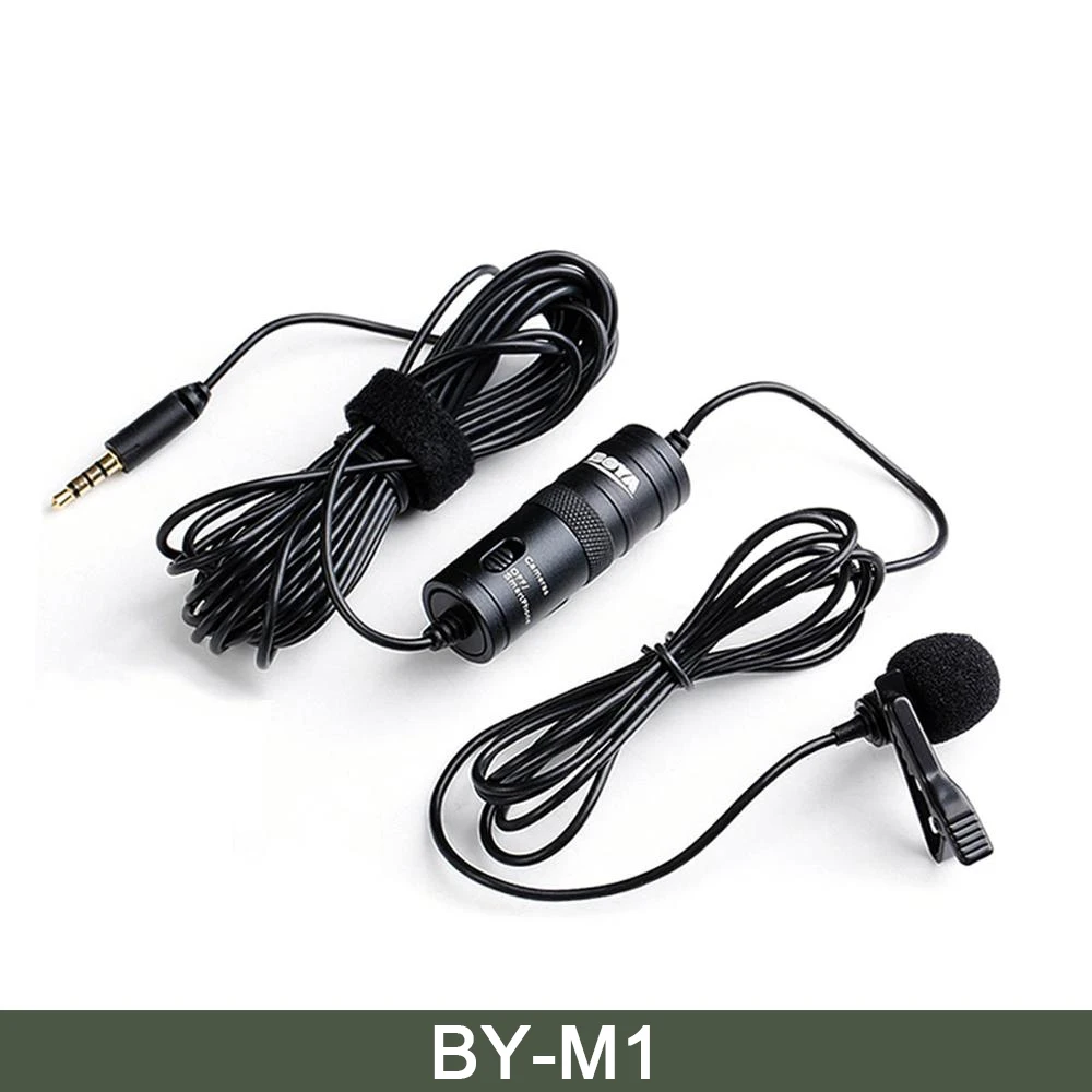  BOYA BY-M1 3,5 мм аудио-видео запись петличный микрофон с лацканами запись микрофона клип на микрофон для iPhone 12 12Pro Max 11 11Pro Max XR X XS MAX Huawei P30 P40 Plus…