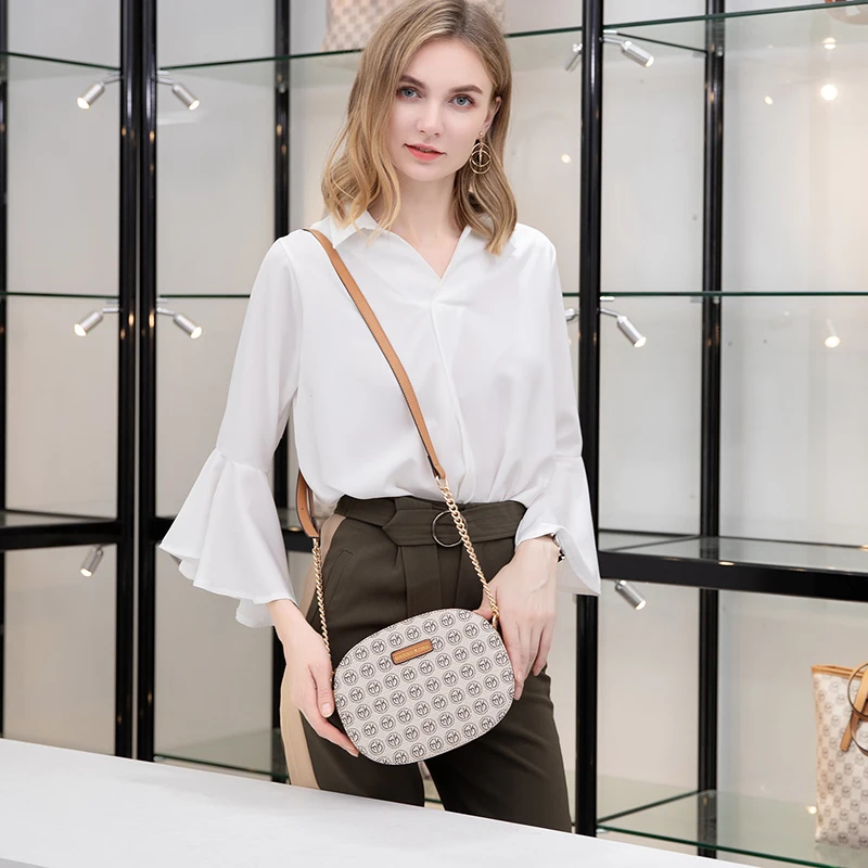 MARRY KORS дизайнерская женская сумка на плечо круглая сумка женская сумка маленькая сумка через плечо женская кожаная сумка на цепочке сумки-мессенджеры