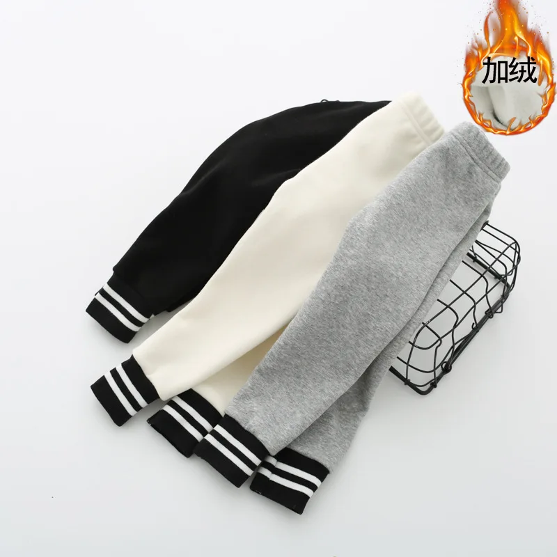 Детские штаны Осень зима 2019 леггинсы для маленьких девочек флисовые плотные