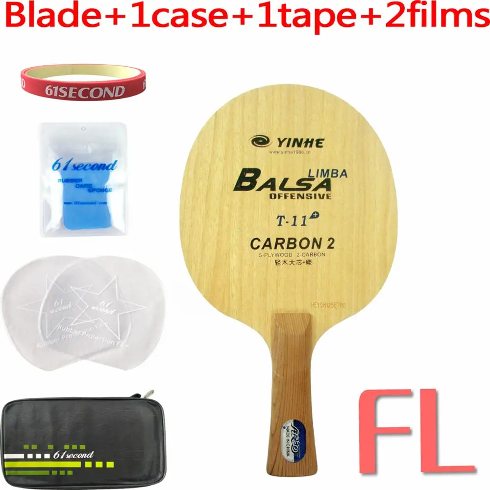 FL with F 1case Galaxy Milky Way Yinhe T-11+ T 11+ T11+ Limba Balsa с лезвием для ракетки для пинг-понга - Цвет: FL with F 1case