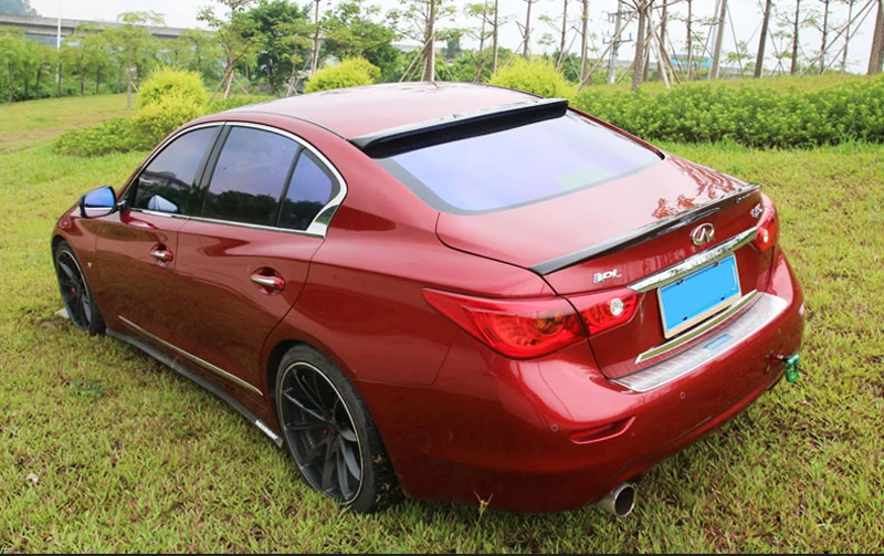 For Infiniti Q50 Q50S Spoiler 2014 2015 2016 2017 Car Tail Wing Decoration High Quality Carbon Fiber Rear Trunk Roof | Автомобили и