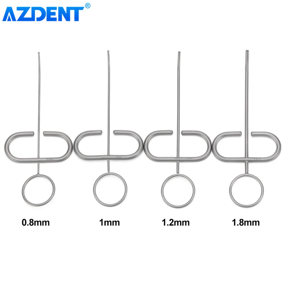 

AZDENT Dental Bone Meal Conveyors Diameter 0.8mm 1.0mm 1.2 mm 1.8 mm Powder MTA Plugger Applicator Implant Instrument Tool