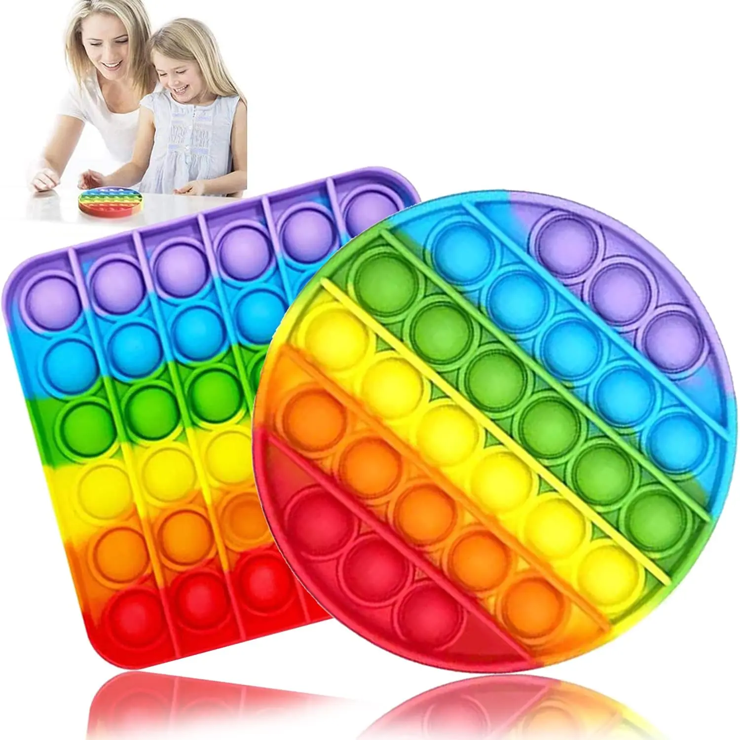 Juguete sensorial para aliviar el estr&eacute;s y la ansiedad, juguete antiestr&eacute;s, herramienta de irritabilidad, 2 uds.-0