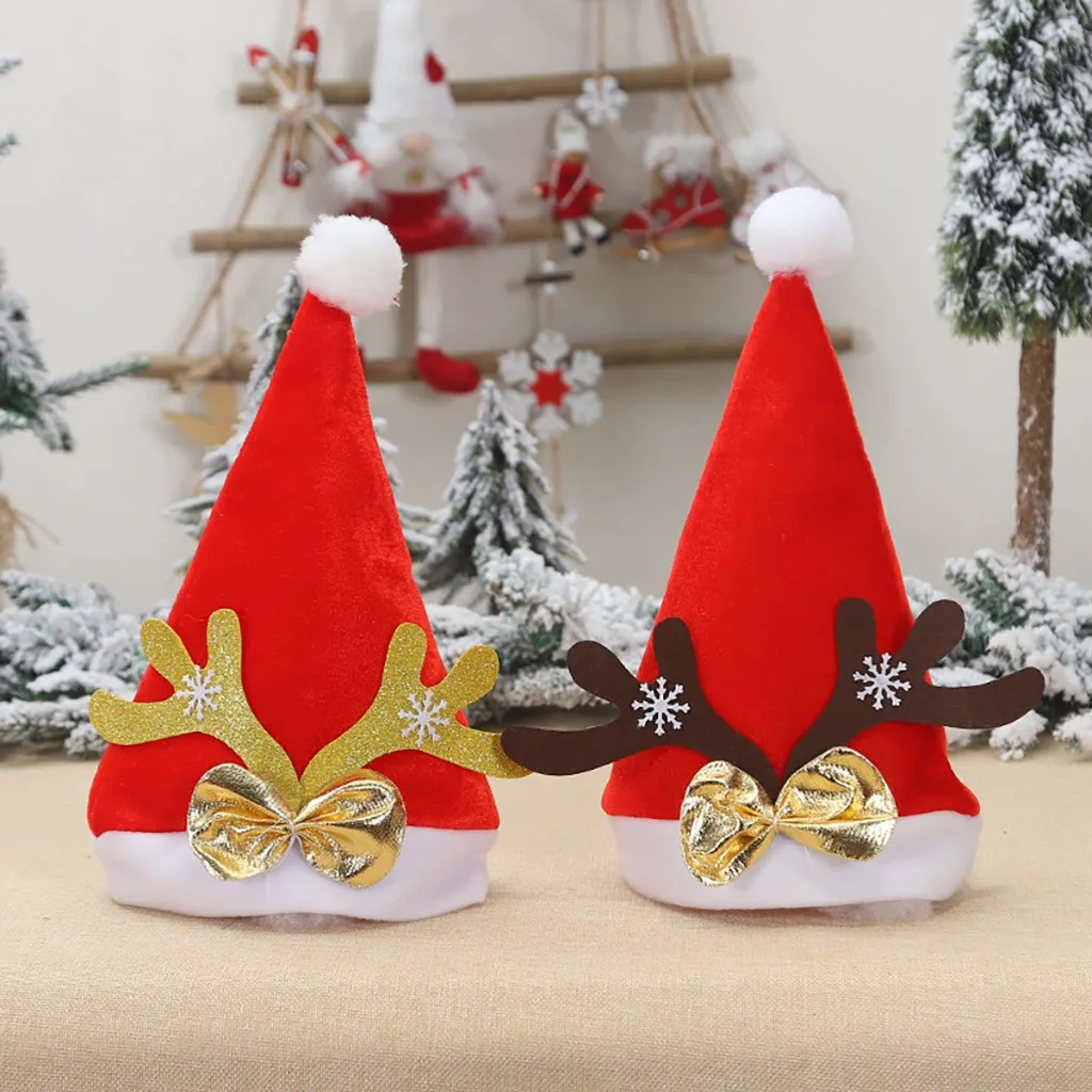 Рождественская шапка Санта Клауса снеговик Медведь Олень Снежная звезда