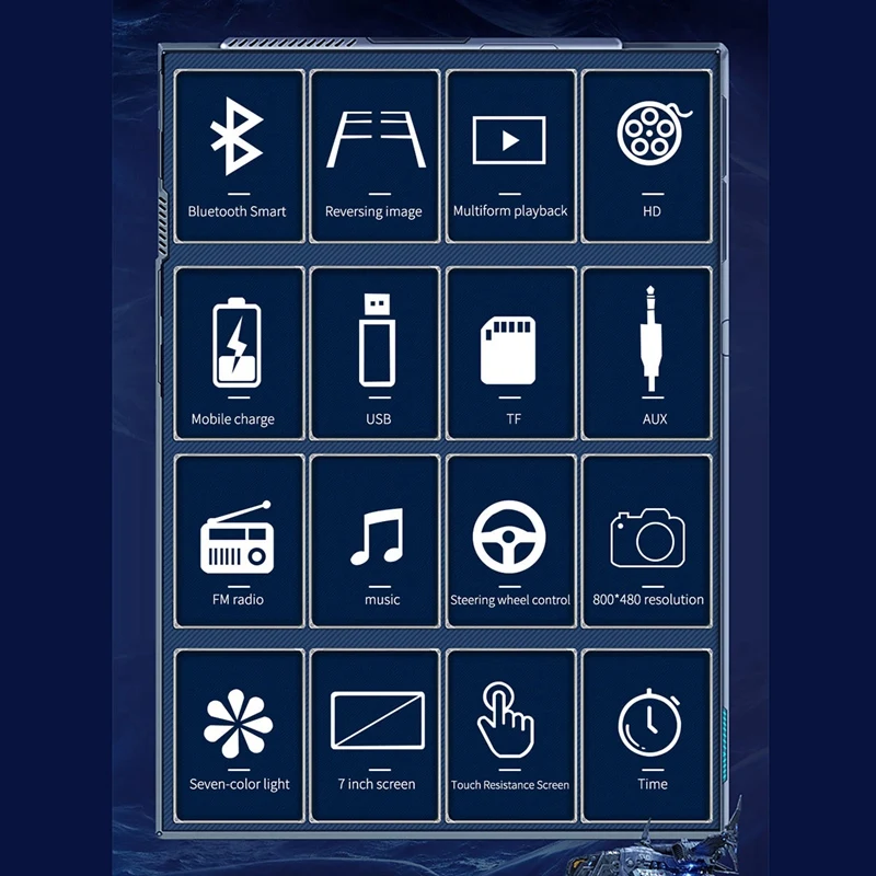 7-дюймовый автомобильный мульти Функция плеер DVD MP5 радио Bluetooth Новый Поддержка AUX