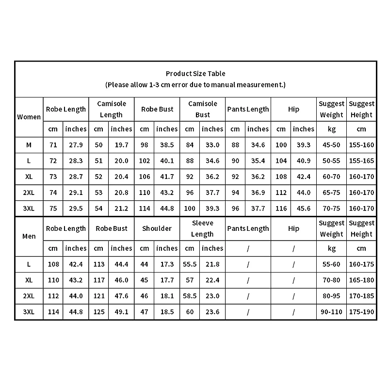 

Men's Robes Women Pajamas Sets Couple Sleepwear Family Lover Night Suit for Men and Women Night Gown Homewear Nightgown