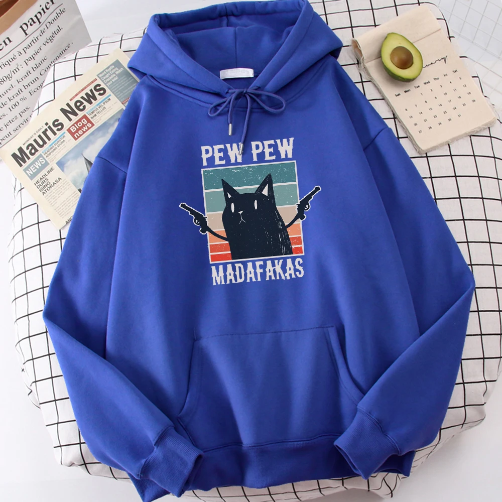 

Новая удобная повседневная одежда Pew Madafaks, милая забавная мужская толстовка с принтом, теплая брендовая мужская толстовка, свободная толсто...