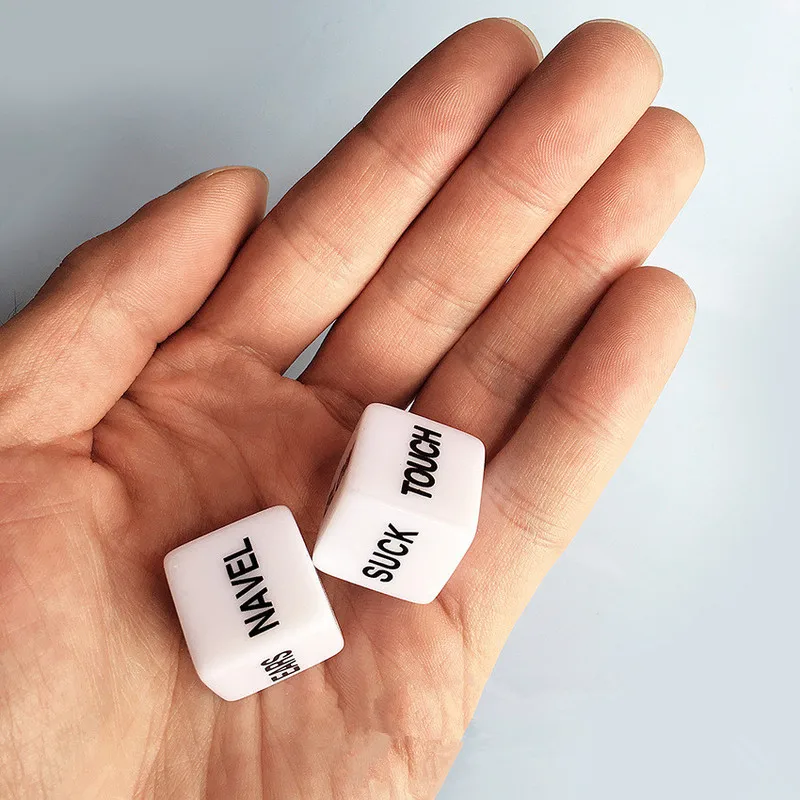 2 PCS Noctilucent Funny Sex Dice Romance Love Humour Party Gambling Adult Games Sex Toys Erotic Craps Pipe For Couples