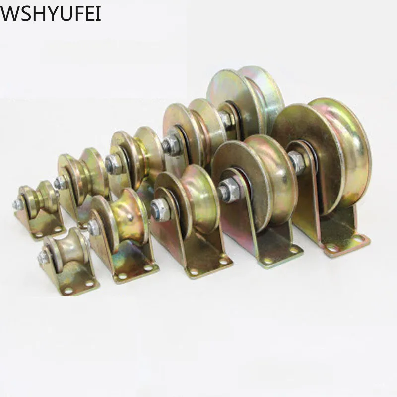 2pcs\lot High quality stainless steel V-shaped pulley Thickened plating color Track wheel Sliding door Lifting WSHYUFEI - купить по