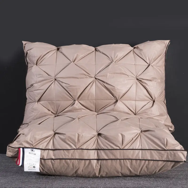 

Down pillow 100% white goose down pillow five-star hotel goose feather pillow single health pillow throw pillows