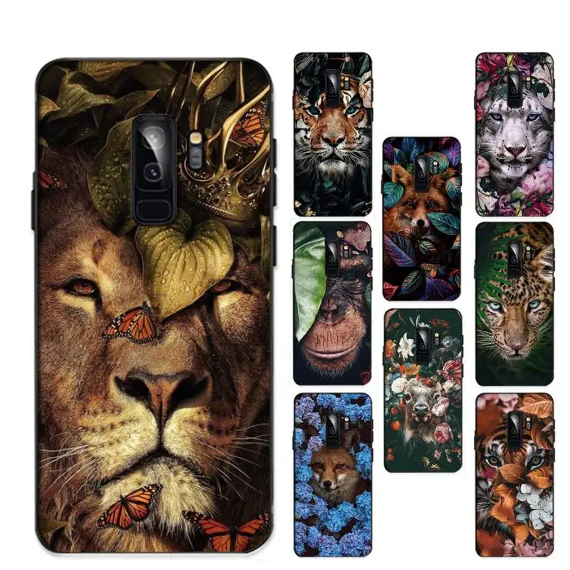 

Animal With Flower Green Leaf Phone Case For Samsung Galaxy S20 lite S21 ULTRA S30 S10 S9 S8 plus S7 edge Capa