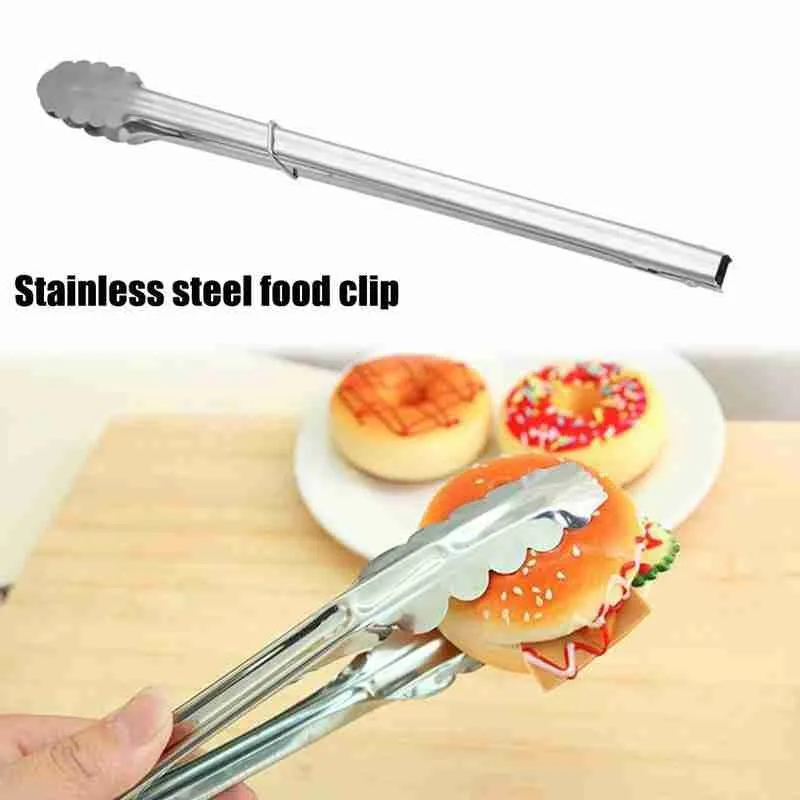 Кухня инструмент Тепло шипцы для хлеба Сталь Салат Посуда 7/9/12/16 щипцы дюймов