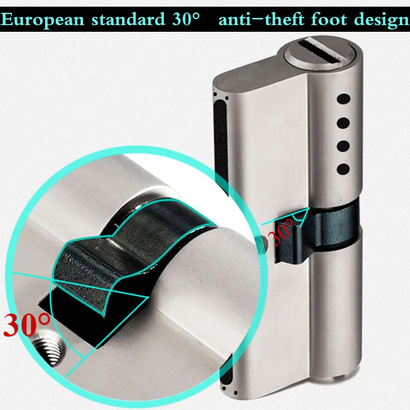 Европейский стандарт Универсальный безопасности дверной цилиндрический белый