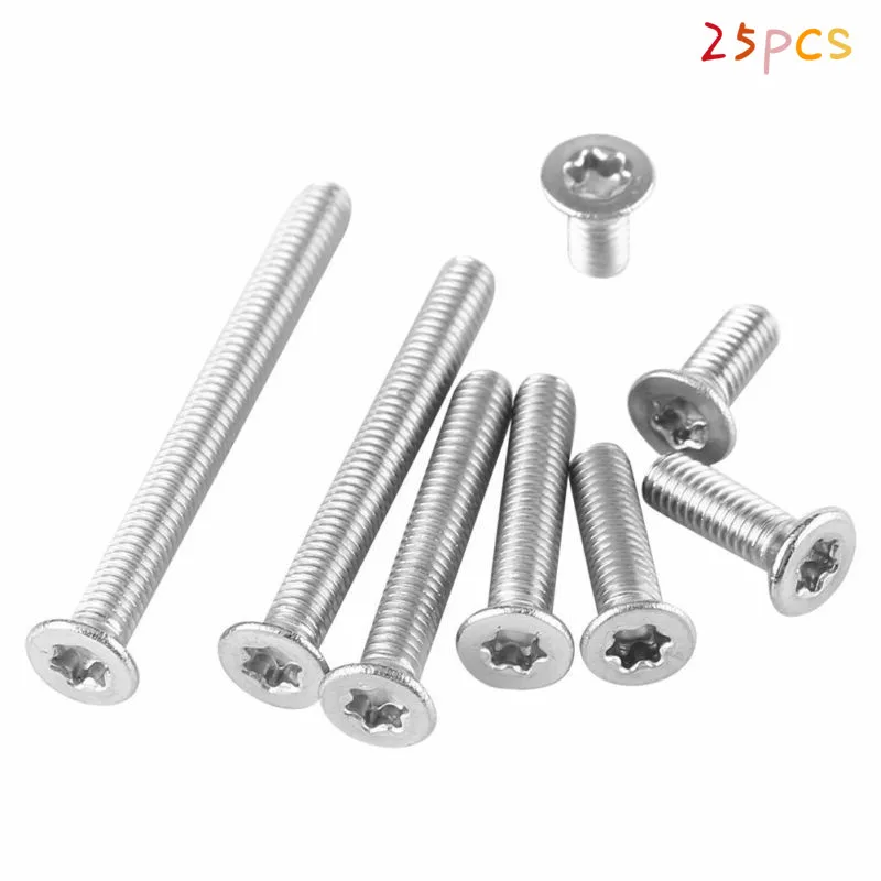 Винты с потайной головкой Torx из нержавеющей стали 6 лопастей 25 шт. - купить по