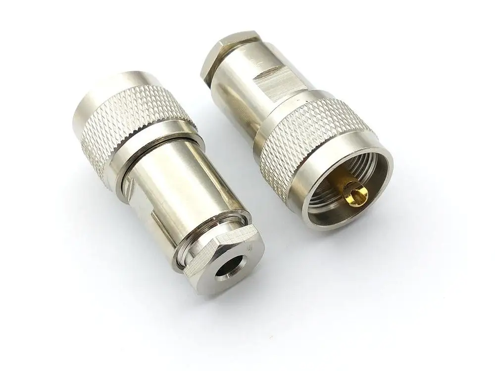 1 шт медный UHF PL 259 Штекерный зажим RG58 RG142 LMR195 RG400 кабель|Соединители| |