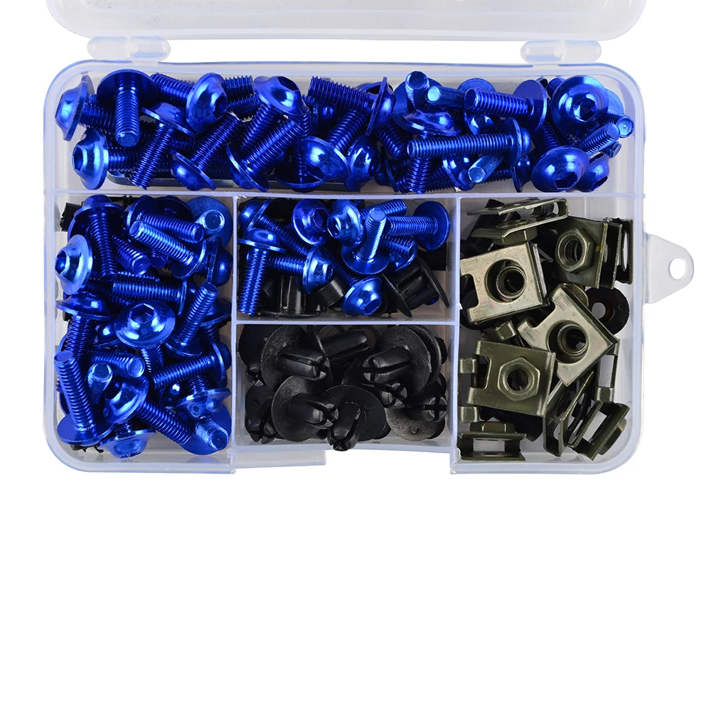 Комплект болтов обтекателя мотоцикла винты для кузова гайки Kawasaki Ninja 250R 300 500 650 ZX10R