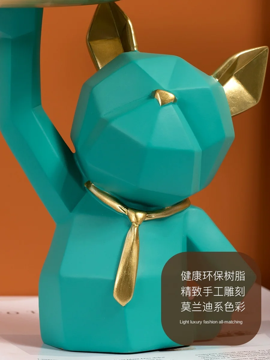 

Light Luxury Creative Personality Cosmetic Storage Decoration Beauty Salon Bedroom Room New Year's Day Pastry Candy Tray