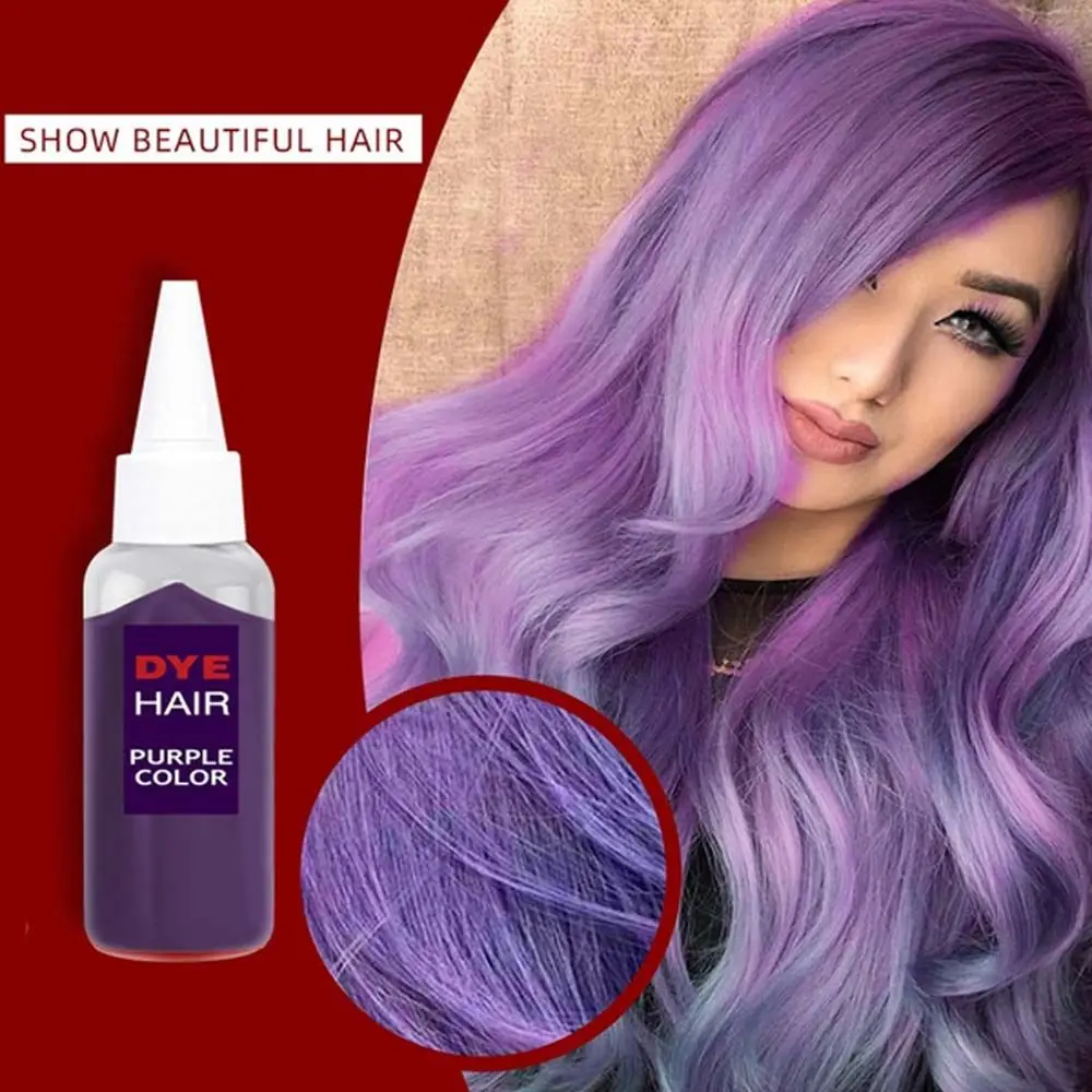 30ml Hair Dye Unisex Color Cream Purple Brown Black Red Grey White Hairstyle Coloring for Women and Men | Красота и здоровье