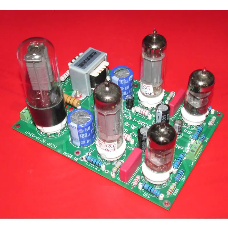 

6N1 SRPP + 6P15 3 Вт + 3 Вт одноконец класса А стерео ламповый усилитель готовая плата, 5Z2P трубный выпрямитель