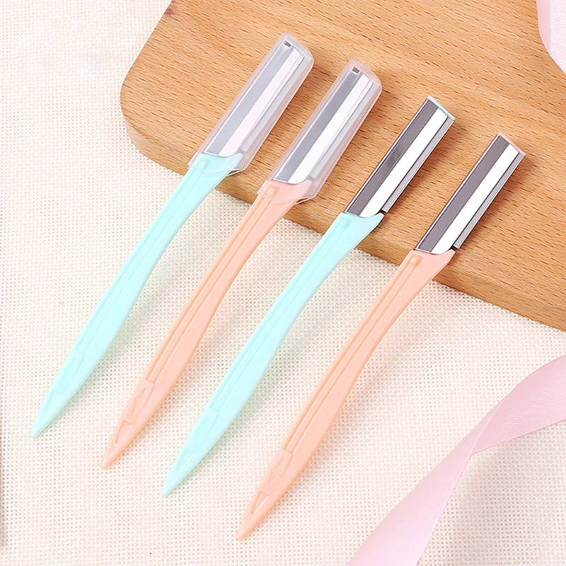 

2Pcs Eyebrow Trimmer Face Razor Eyebrow Blades Shaver Knife Hair Remover Tools