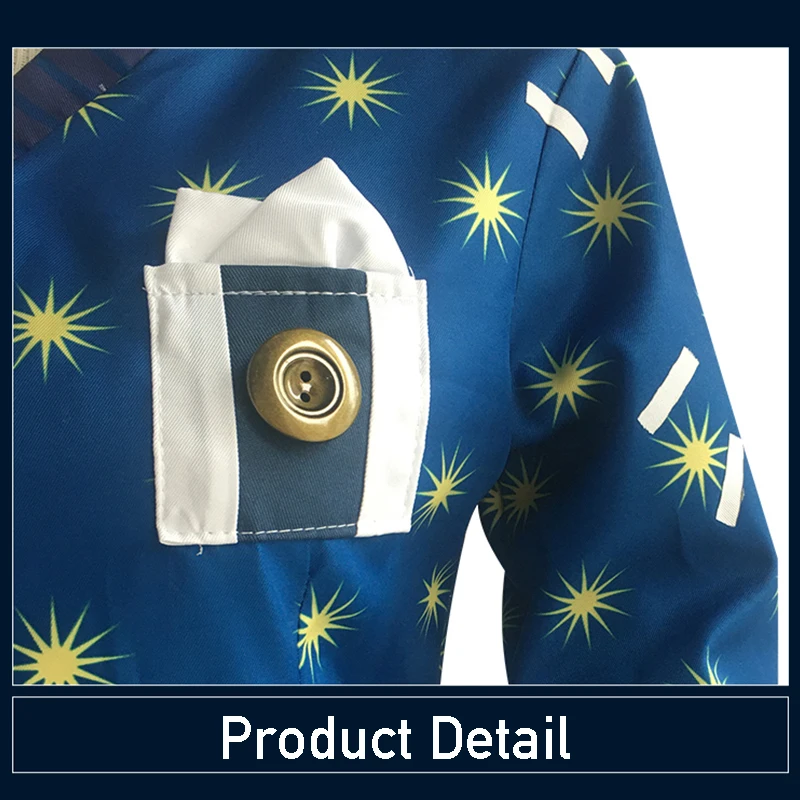 

Game Identity V Cosplay Costumes Survivor Embalmer Aesop Carl Cosplay Costume Man in Dream Skin Costumes Blue Suits pajamas