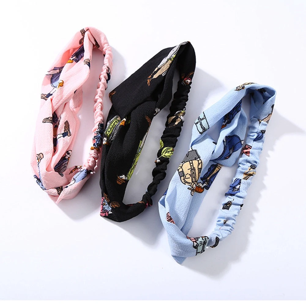 Женская повязка на голову 2020 с перекрещивающимся верхом эластичная Завязанными