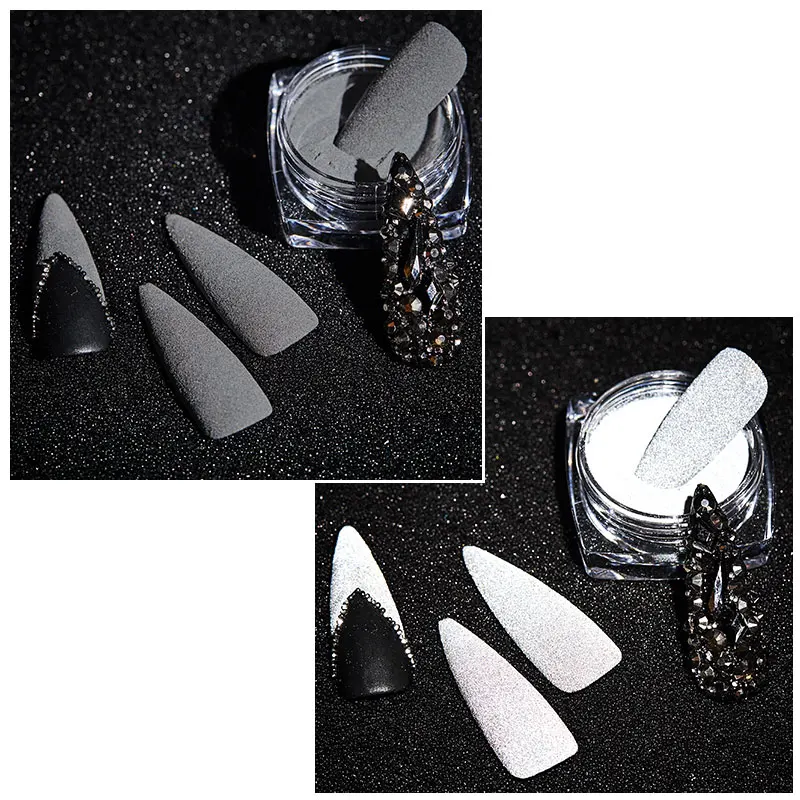 RBAN NAIL Reflection Nail Powder Super Bright Pigment Grey White Party Art Decorations Design Light In Photoflash | Красота и