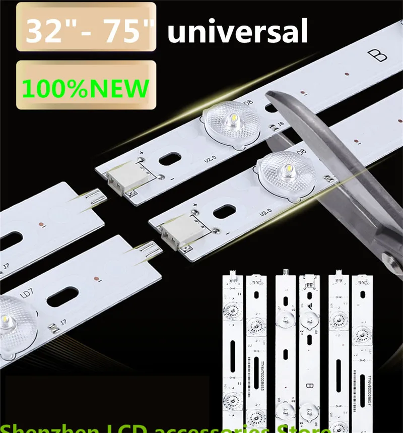 32-75-дюймовая версия для обслуживания ЖК-телевизора лампа с бусинами 3v6v задняя