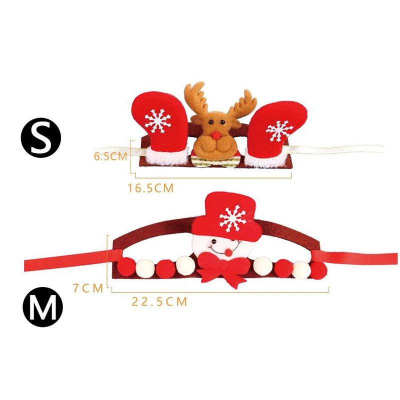 

Christmas Halloween Pet Dog Cats Headdresses Pet Puppy Cat Headgear Santa Elk Headwear Hats Dog Cat Cosplay Dressing Up Props