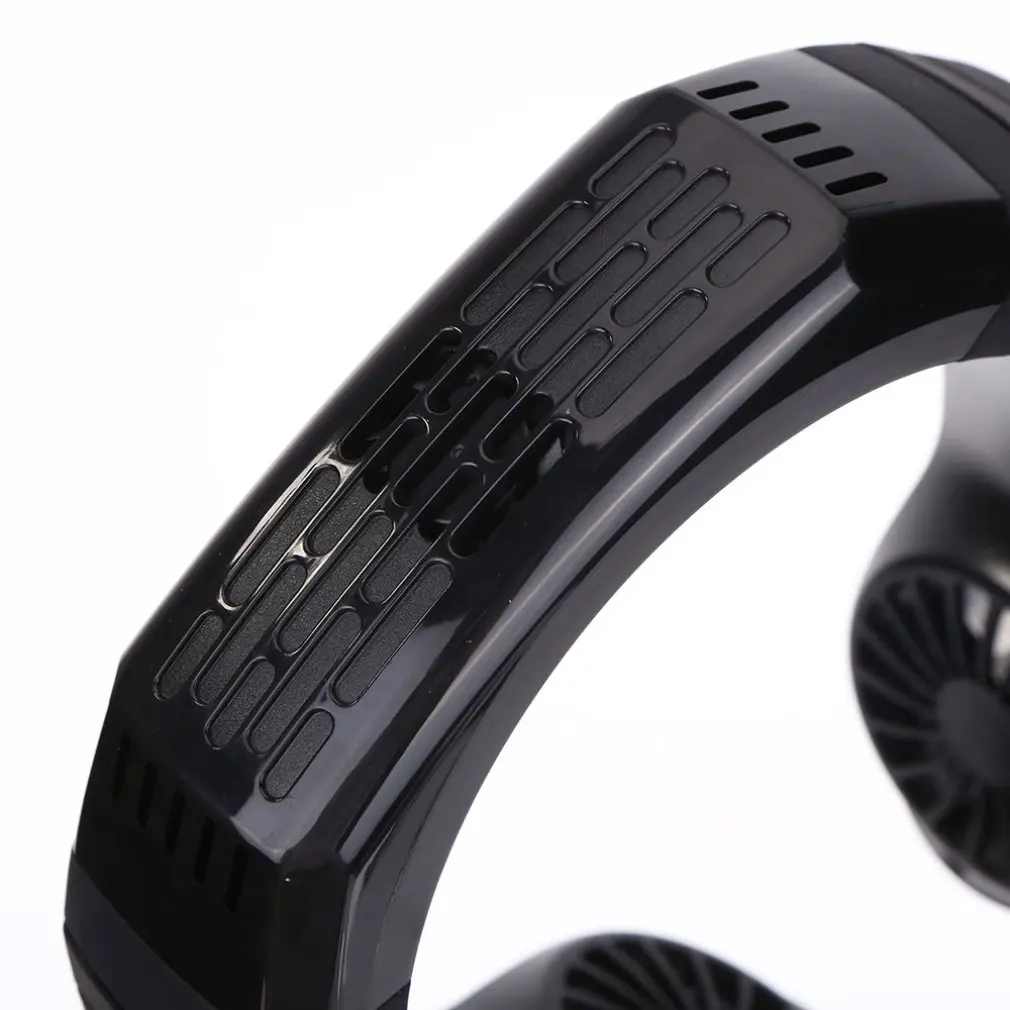 Goede Opknoping Nek Fan Usb Opladen Lui Draagbare Outdoor Sport Koelventilator Mini Luchtkoeler Fan Koeling Fan