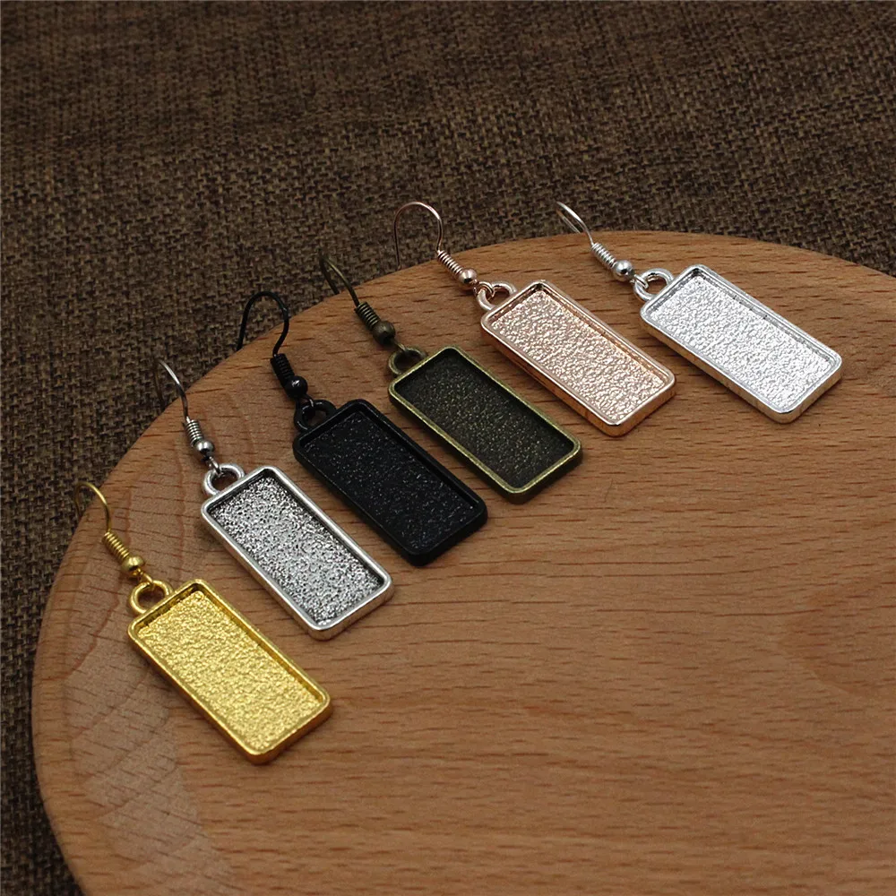 Основа для сережек-кабошонов 10x25 мм пустая основа сережек сделай сам Подарочная